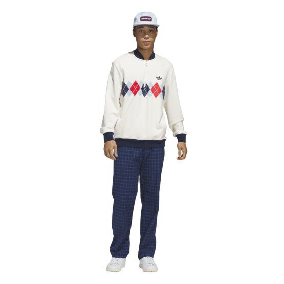 adidas Golf Originals S Print 1/4 Zip Stretch Midlayer weiß
