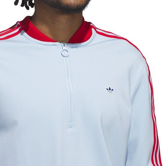 adidas Golf Originals F 3 Str 1/4 Zip Stretch Midlayer světle modrá