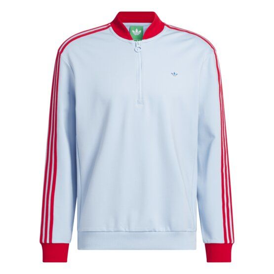 adidas Golf Originals F 3 Str 1/4 Zip Stretch Midlayer světle modrá