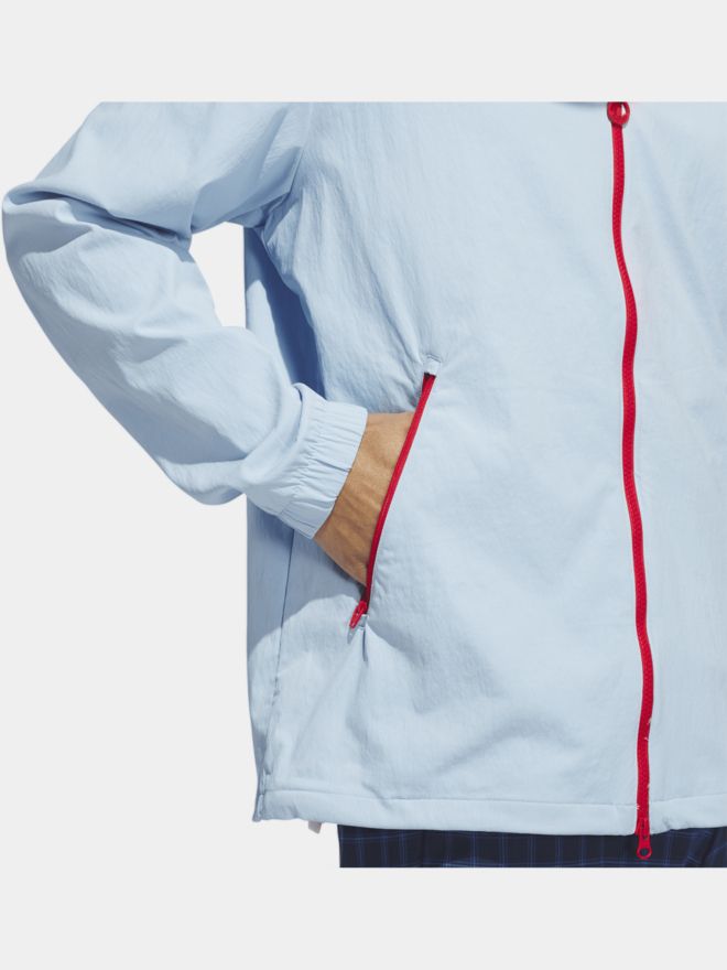 adidas Golf Originals S Full Zip Jckt Stretch Jacke hellblau