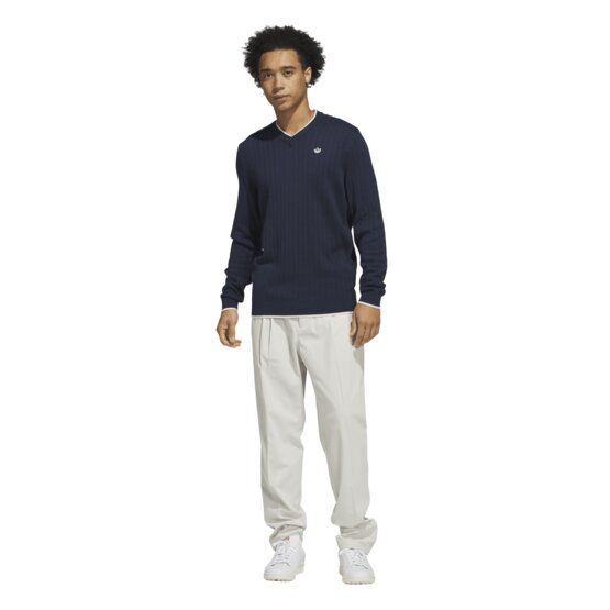 adidas Golf Originals F Pletený svetr Pulovr Knit námořnická modrá