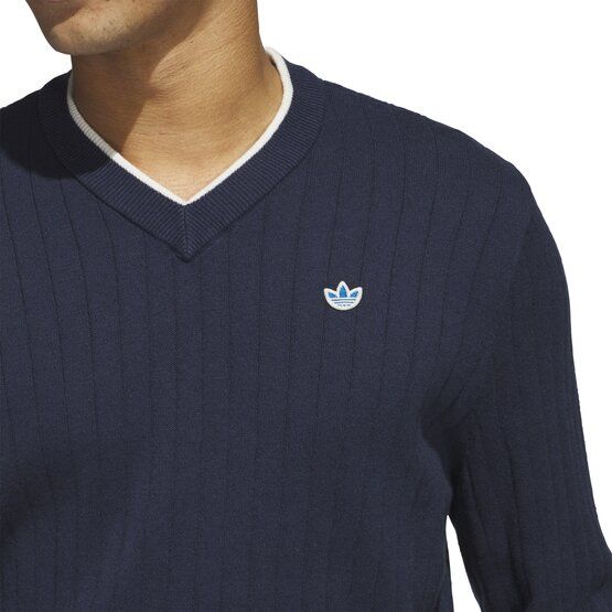 adidas Golf Originals F Pletený svetr Pulovr Knit námořnická modrá