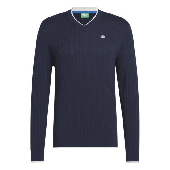 adidas Golf Originals F Pletený svetr Pulovr Knit námořnická modrá