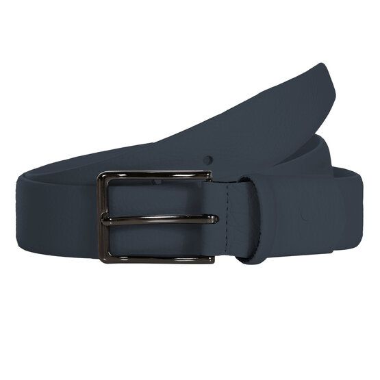 Daniel Springs Leder Gürtel mit Stretch Element navy