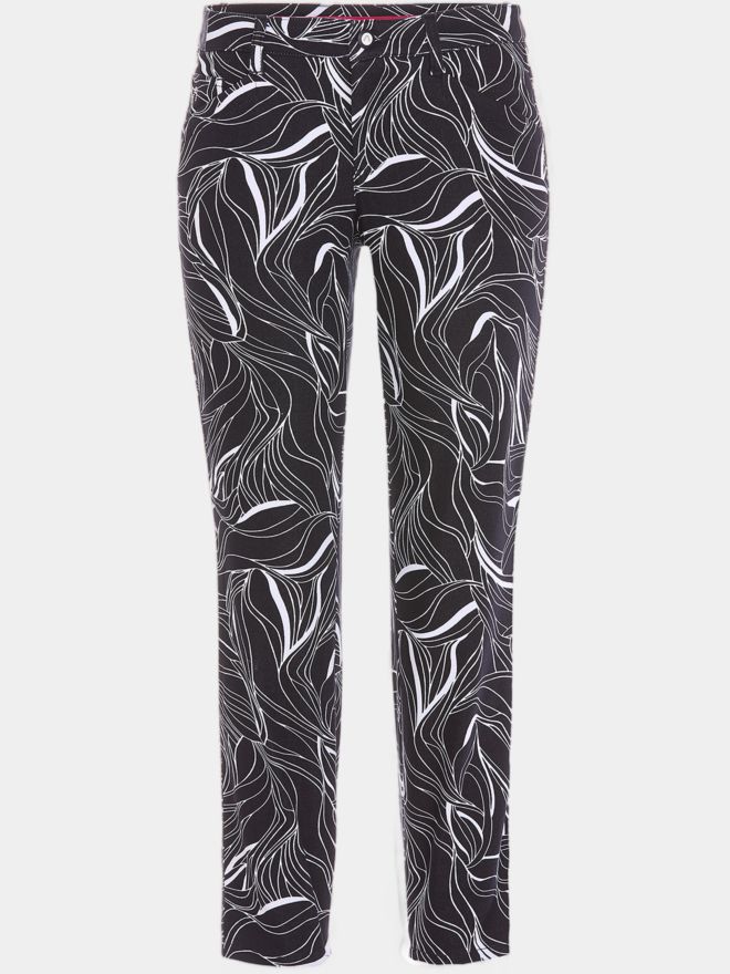 Alberto JANA - CR - White Leaves WR 7/8 Hose navy