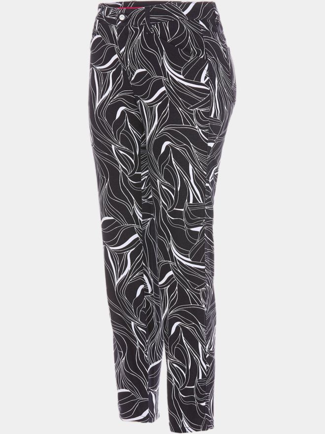 Alberto JANA - CR - White Leaves WR 7/8 Hose navy