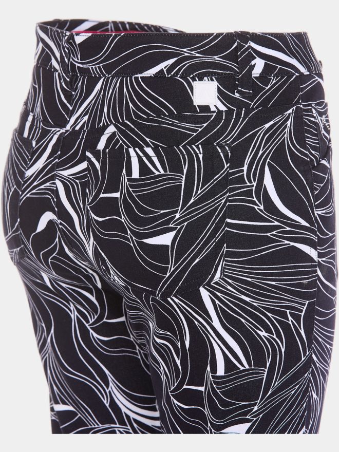 Alberto JANA - CR - White Leaves WR 7/8 Hose navy