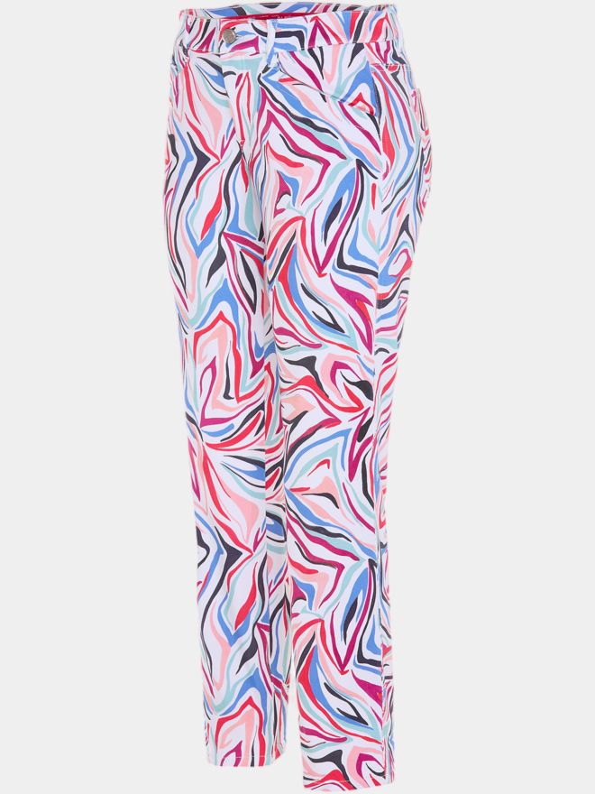 Alberto JANA - CR - Fancy Summer Print WR 7/8 Hose mehrfarbig
