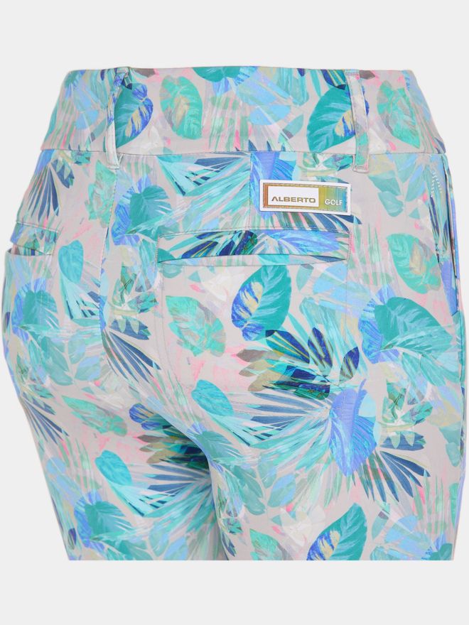 Alberto LUCY-CR - Jungle Print WR 7/8 Hose mehrfarbig