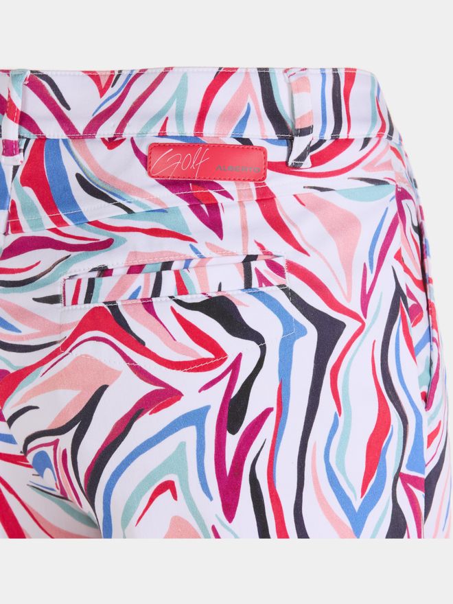 Alberto AUDREY K - Fancy Summer Print WR Bermuda Hose mehrfarbig
