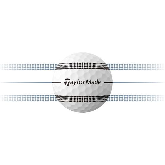 TaylorMade TP5 Stripe Golfbälle weiß