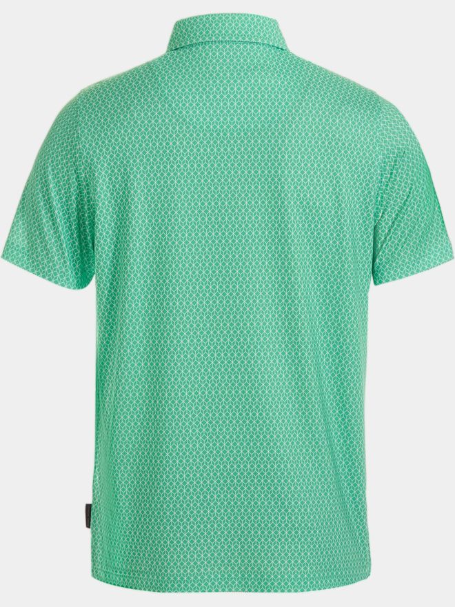 Daniel Springs Minimal Druck Funktions Halbarm Polo grün