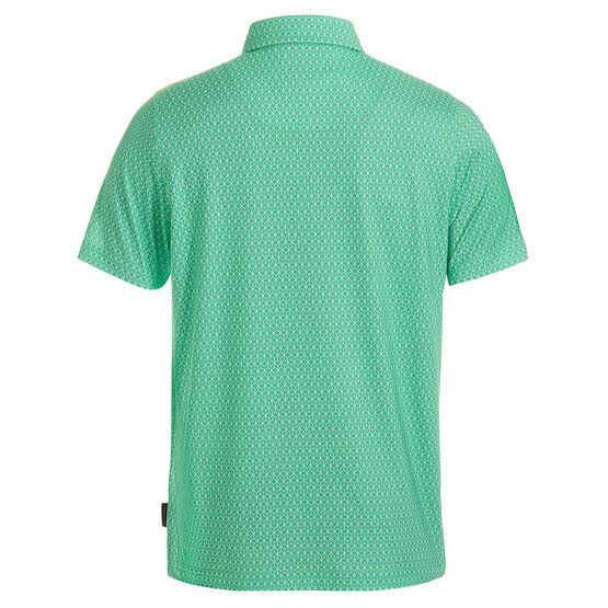 Daniel Springs  Minimal print functional half-sleeved polo green