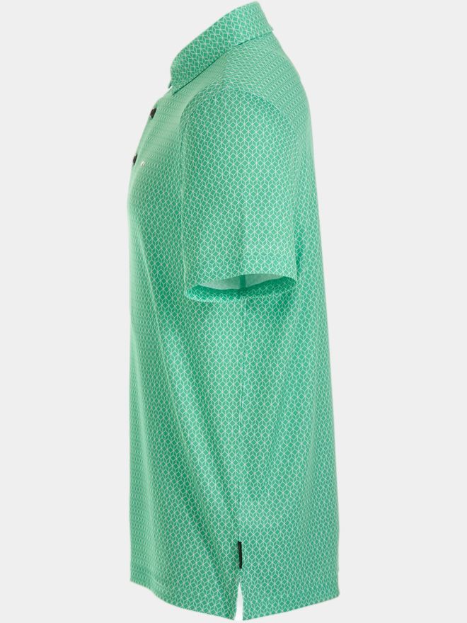 Daniel Springs Minimal Druck Funktions Halbarm Polo grün