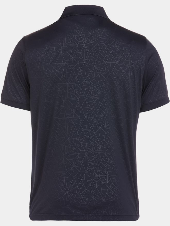 Daniel Springs Superlight Embossed Halbarm Polo schwarz