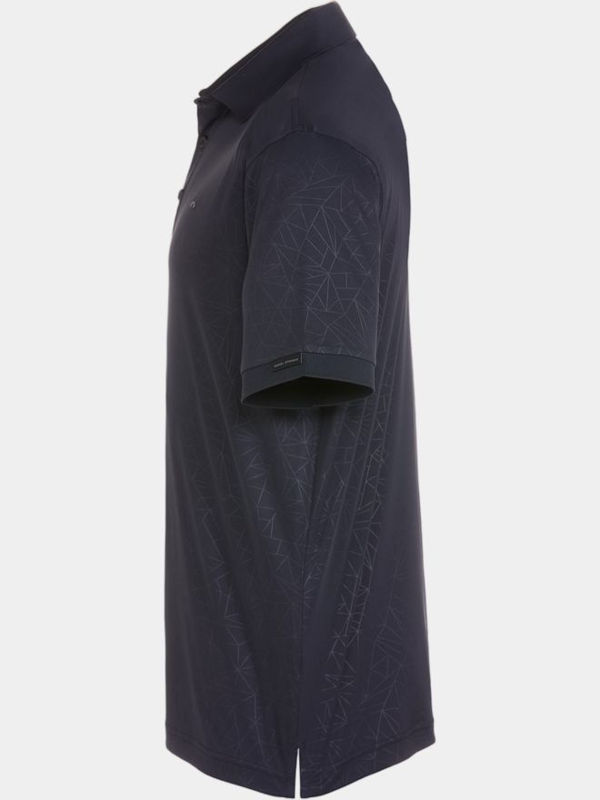 Daniel Springs Superlight Embossed Halbarm Polo schwarz