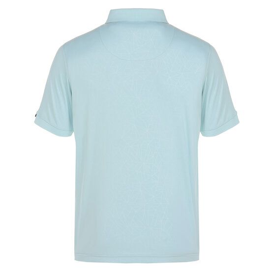 Daniel Springs  Superlight Embossed Half Sleeve Polo light blue