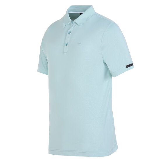 Daniel Springs  Superlight Embossed Half Sleeve Polo light blue