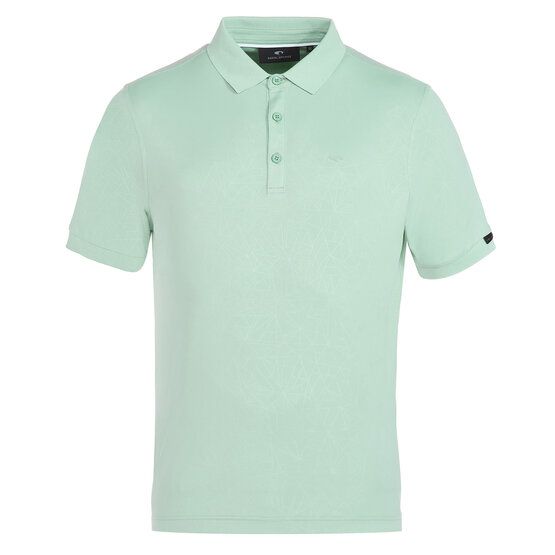 Daniel Springs Superlight Embossed Halbarm Polo hellgrün