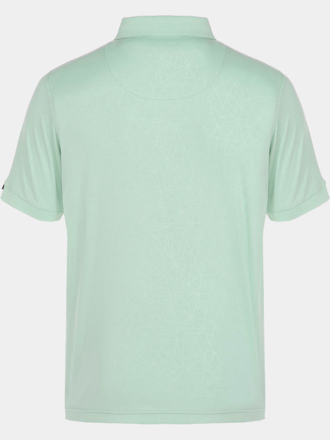 Daniel Springs Superlight Embossed Halbarm Polo hellgrün