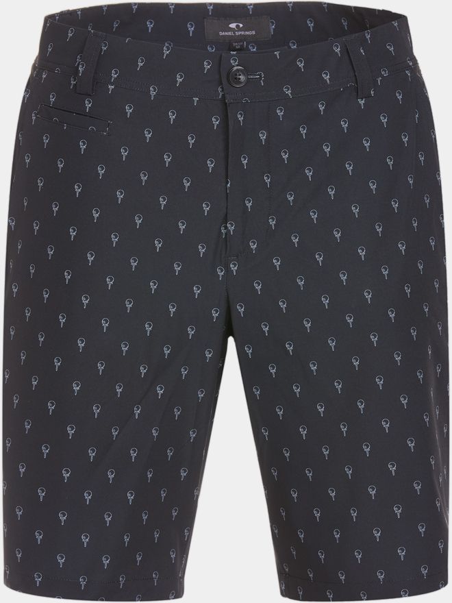 Daniel Springs LEVIN Funktions Druck Bermuda Hose schwarz