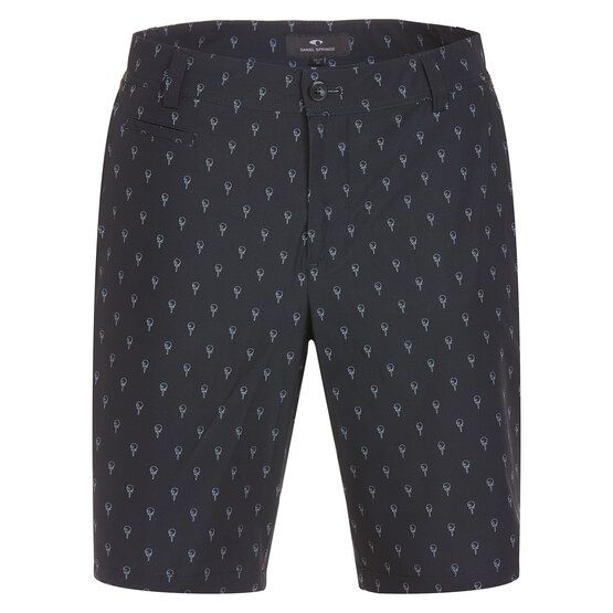 Daniel Springs  LEVIN functional print Bermuda pants black