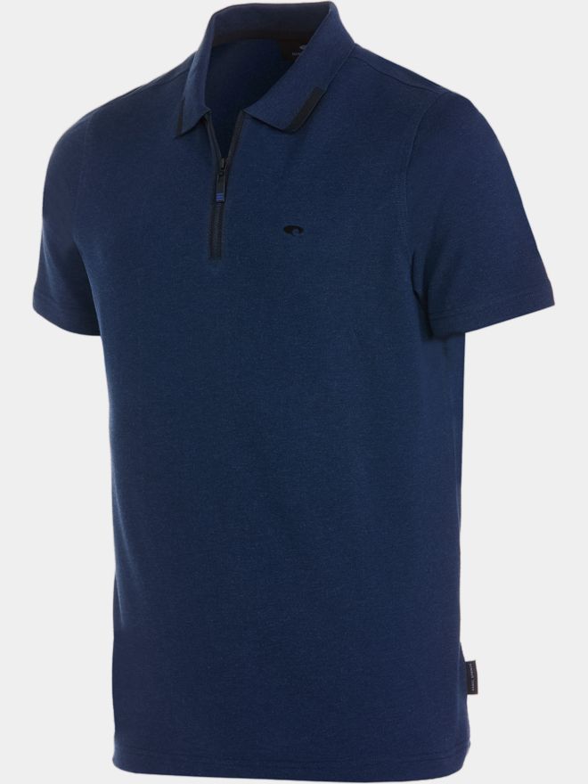 Daniel Springs Melange Halbarm Polo navy