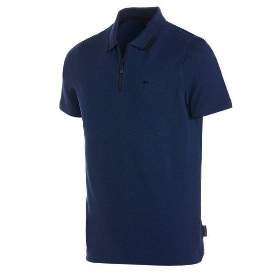 Daniel Springs  Melange half-sleeve polo navy