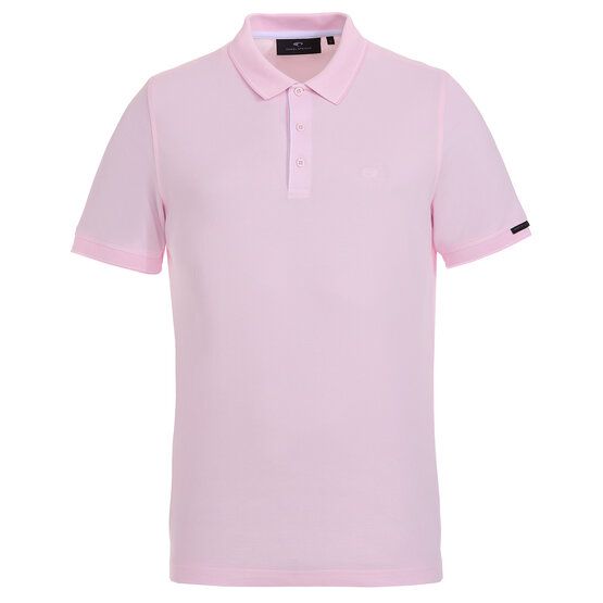 Daniel Springs  2-tone pique half-sleeve polo pink