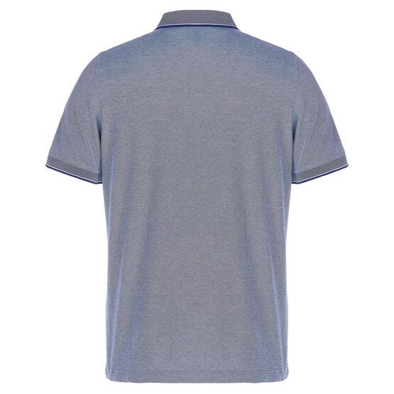 Daniel Springs  2-tone pique half-sleeve polo dark blue