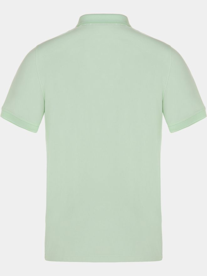 Daniel Springs 2-Tone Pique Halbarm Polo hellgrün