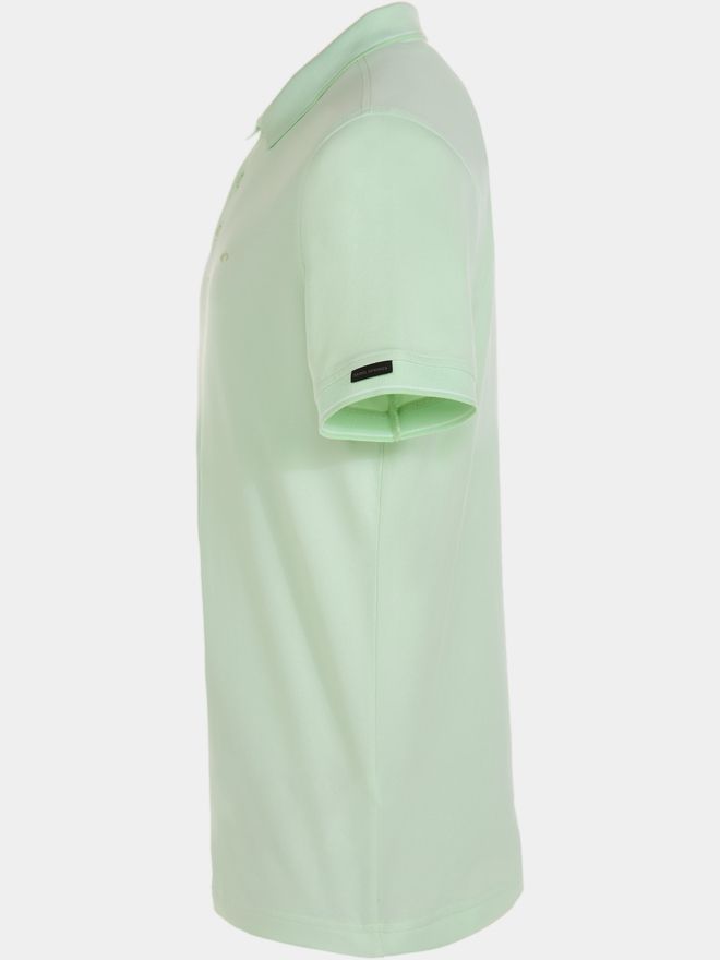 Daniel Springs 2-Tone Pique Halbarm Polo hellgrün