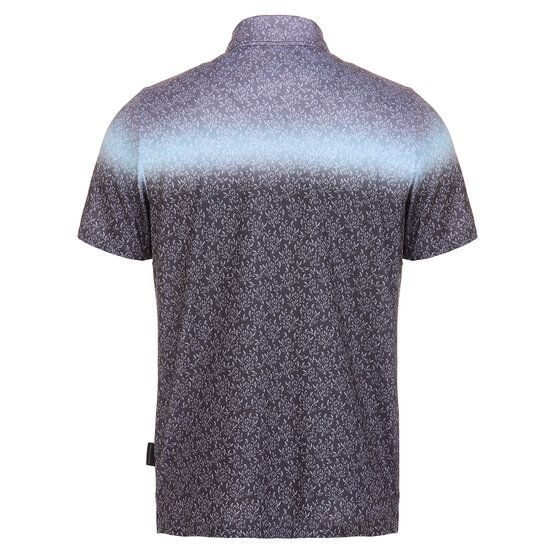 Daniel Springs  Gradient print functional half-sleeve polo gray