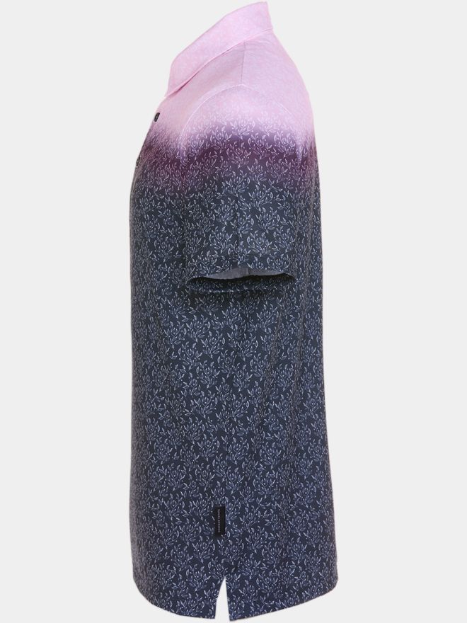 Daniel Springs Gradient Druck Funktions Halbarm Polo beere