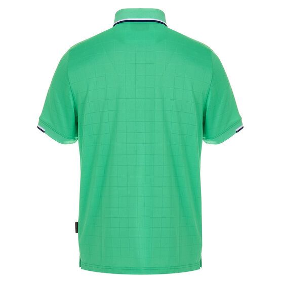 Daniel Springs  Jaquard structure half-sleeved polo green