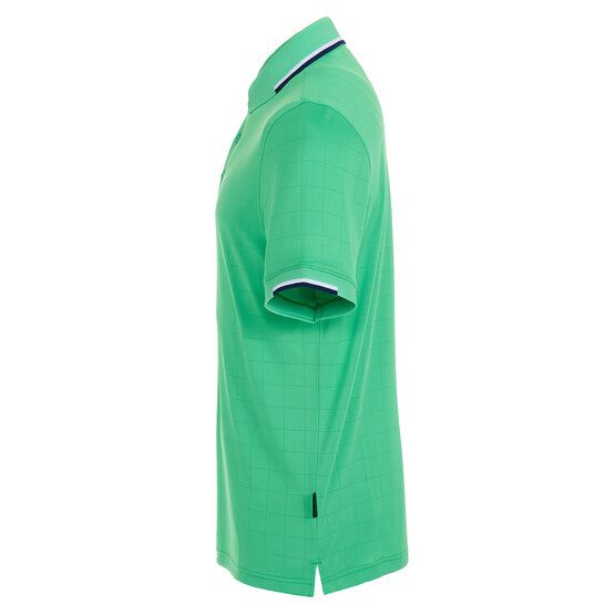 Daniel Springs  Jaquard structure half-sleeved polo green