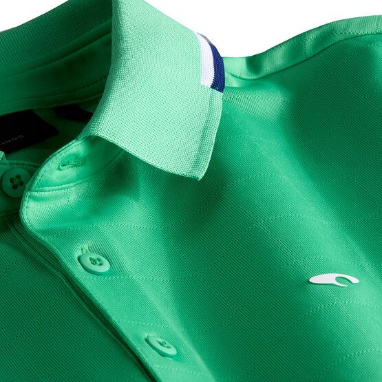 Daniel Springs  Jaquard structure half-sleeved polo green