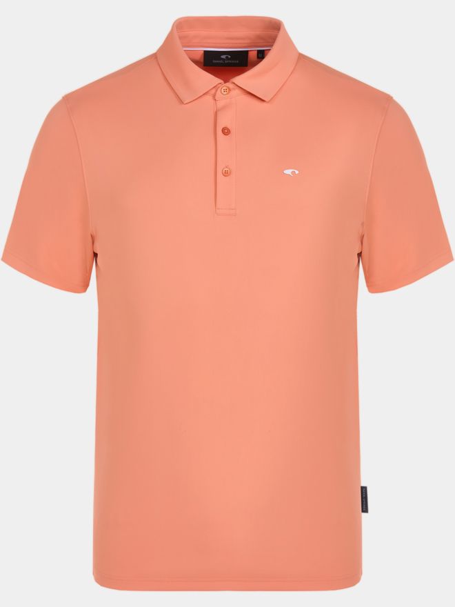 Daniel Springs Funktions Pique Halbarm Polo koralle