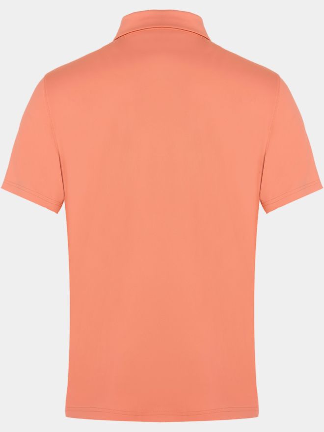 Daniel Springs Funktions Pique Halbarm Polo koralle