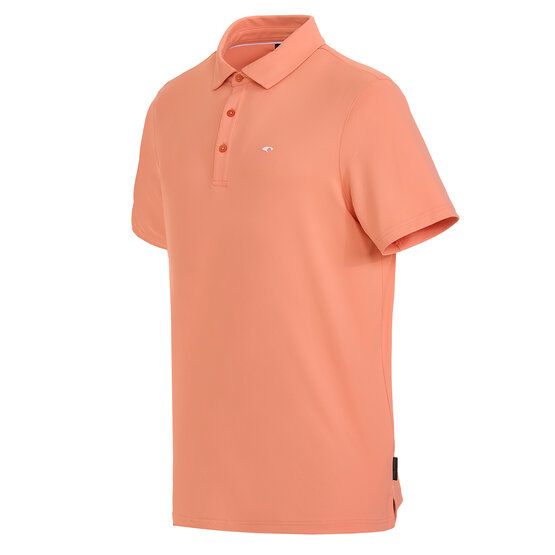 Daniel Springs  Functional pique half-sleeved polo coral