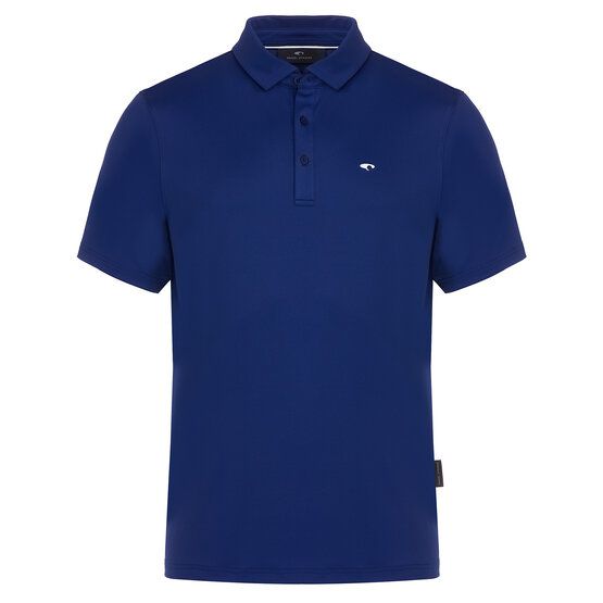 Daniel Springs  Functional pique half-sleeved polo dark blue