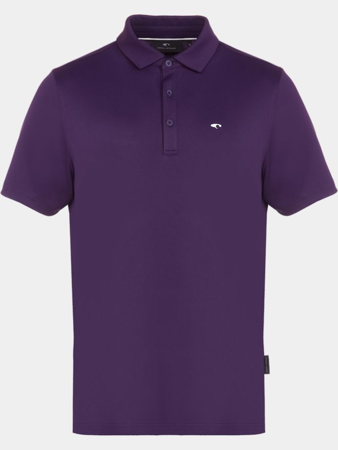 Daniel Springs Funktions Pique Halbarm Polo beere