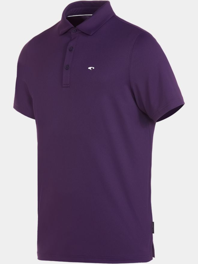 Daniel Springs Funktions Pique Halbarm Polo beere