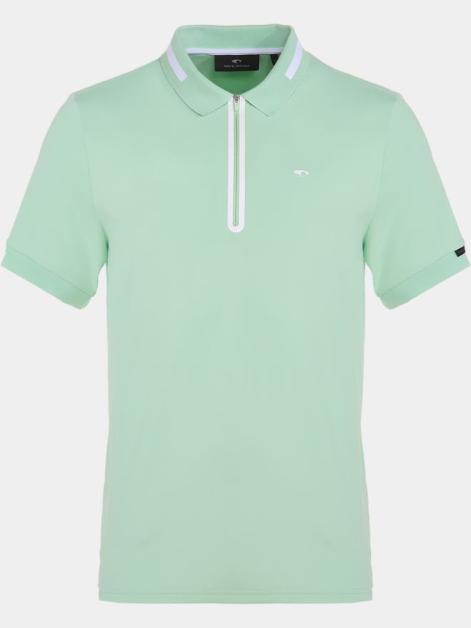 Daniel Springs Funktions Pique Halbarm Polo hellgrün