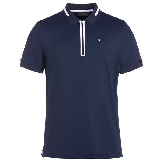 Daniel Springs  Functional pique half-sleeved polo navy