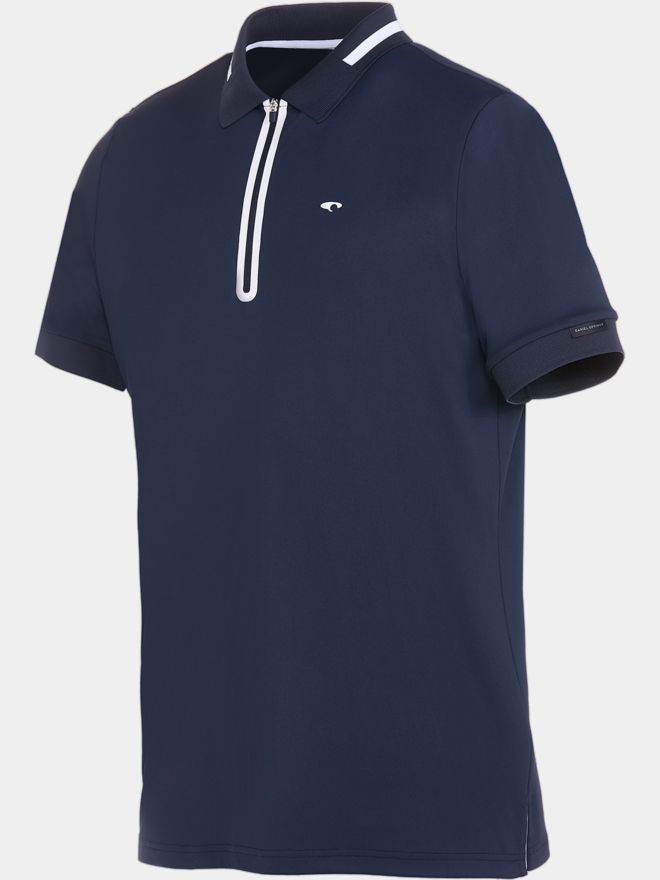 Daniel Springs Funktions Pique Halbarm Polo navy