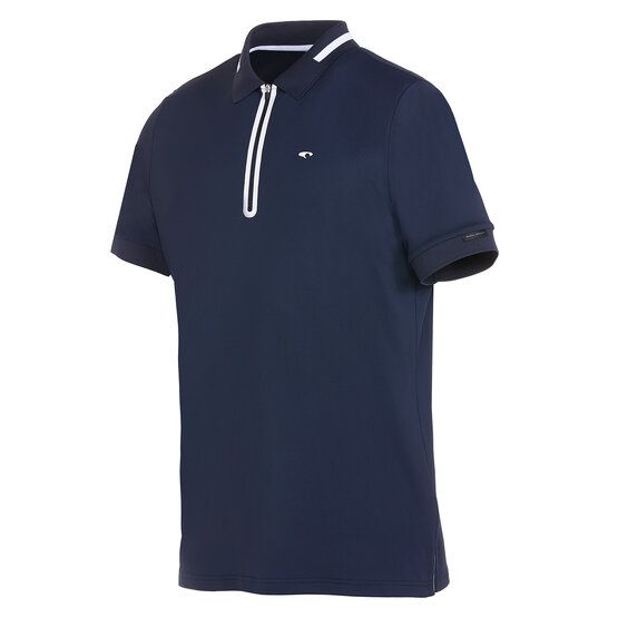 Daniel Springs  Functional pique half-sleeved polo navy