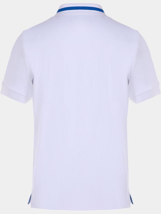 Daniel Springs Funktions Pique Halbarm Polo weiß