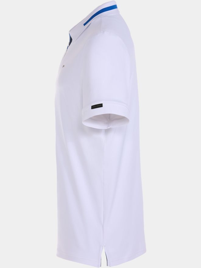 Daniel Springs Funktions Pique Halbarm Polo weiß