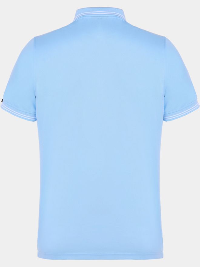 Daniel Springs Anti Odor Funktions Halbarm Polo hellblau